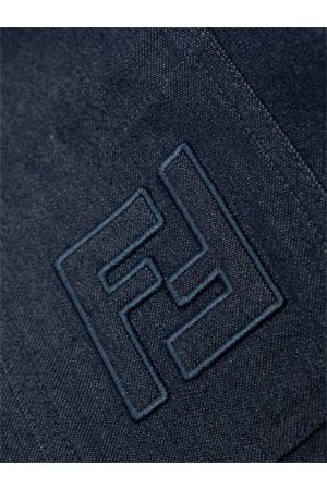 blue cotton jacket FENDI KIDS | JMA317AS61F0QG0